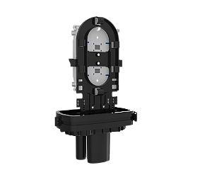 CAIXA DE EMENDA 12/24F SVT PRETA FIBERSUL