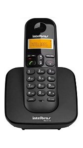 Telefone Digital Sem Fio com Display Ts 3110 Preto Com Identificador de Chamadas Intelbras