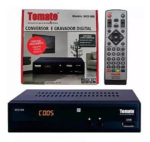 Conversor e Gravador Digital de Tv Full Hd Mcd 888Tomate Reproduz Músicas, Filmes Vídeos e Fotos