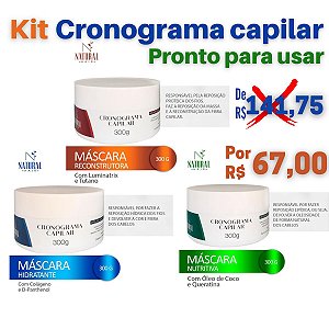 Kit Cronograma Capilar  Profissional Pronto para usar