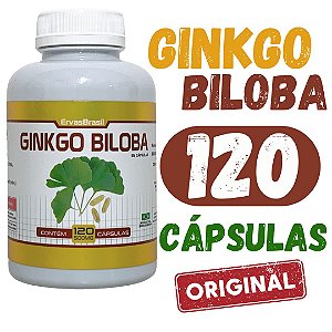 Ginkgo Biloba 500 mg 120 caps extrato seco 100% puro original promoção