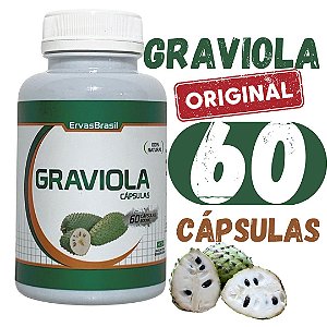 Graviola 60 capsulas 500 mg 100% natural original pronta entrega