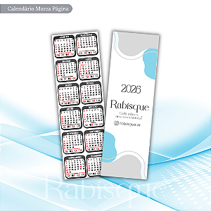 Calendário Marca-Página - 2026