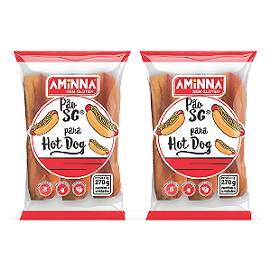 Combo Pão de Hot Dog Aminna - Validade 10/12/2025