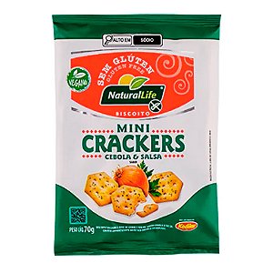 Mini Crackers Cebola e Salsa 70g - Natural Life