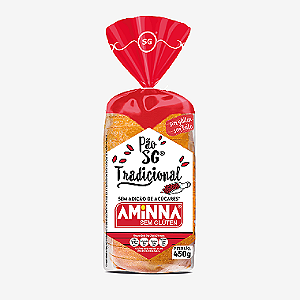 Validade 19/05/26 - Pão Tradicional 450g - Aminna