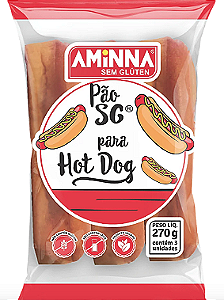 Pão de Hot Dog 270g - Aminna - Validade 10/12/2025