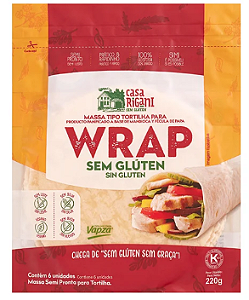 Wrap Sem Glúten 220g - Casa Rigani