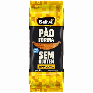 Pão de Forma Tradicional 400g - Belive - Validade 24/02/26