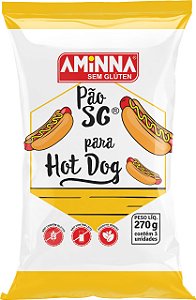 Pão de Hot Dog Congelado 270g - Aminna
