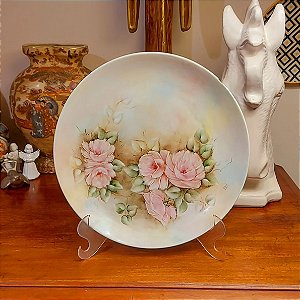 Prato de bolo em porcelana