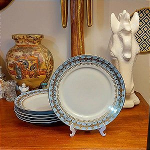 pratos rasos em porcelana Mauá