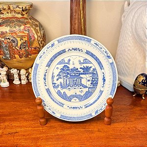 Antigo prato em porcelana chinesa