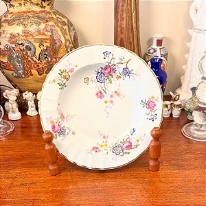 Prato fundo em porcelana francesa Limoges