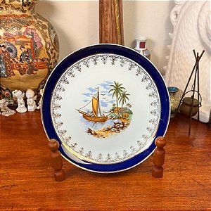Prato decorativo em porcelana Schmidt