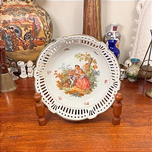 Antigo centro de mesa em porcelana Bavária
