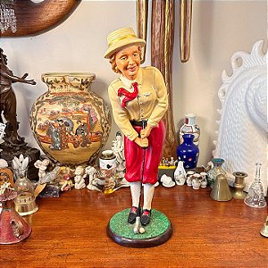 Estatueta jogadora de Golfe