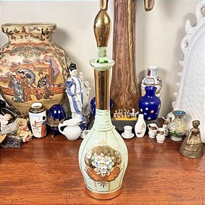 Antiga garrafa licoreira em cristal veneziano