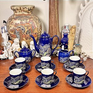 Conjunto para café em antiga porcelana japonesa