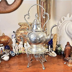 Magnífico samovar espessurado a prata
