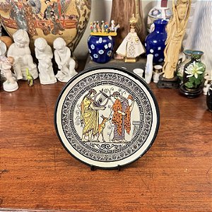 Prato decorativo em cerâmica Grega.