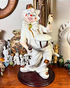 Palhaço em porcelana italiana anos 70.