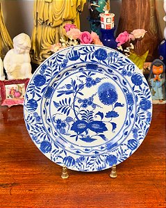 Prato decorativo em porcelana japonesa