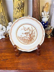 Antigo prato em porcelana inglesa Furnival.