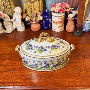 Caixa Antiga de Porcelana Fina.