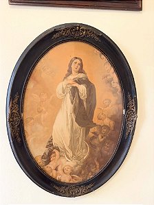 Quadro antigo da Imaculada Conceição.
