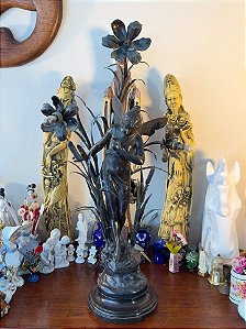 Luminária Art Nouveau em Petit Bronze.