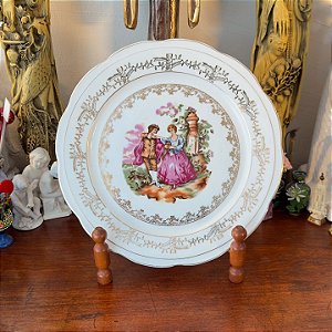 Antigo Prato em porcelana Steatita.