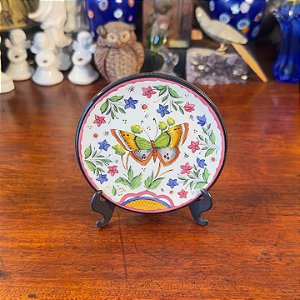 Pratinho decorativo em porcelana Ceraplat.
