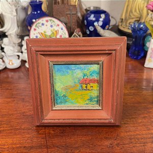 Pequeno Quadro Casa De Campo.