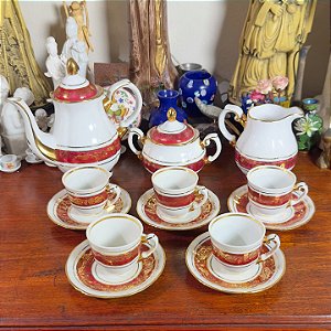 Jogo em Porcelana Rio Branco Anos 60.