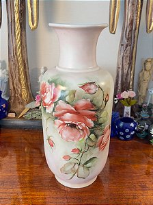 Vaso em Porcelana Pintado à Mão