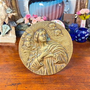 Medalhão de Parede e Mesa Nossa Senhora