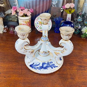 Castiçal Porcelana Zappi.