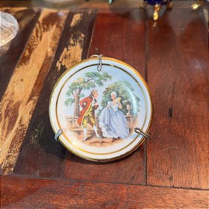 Pratinho Decorativo de Parede Cena Galante