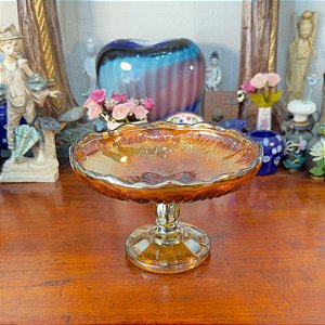 Boleira Carnival Glass Marigold