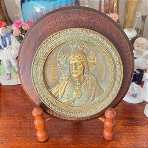 Medalhão Decorativo Sagrado Coração de Jesus