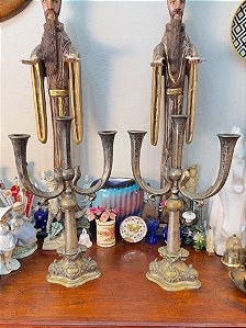 Candelabro em Metal Trabalhado (valor unitário)