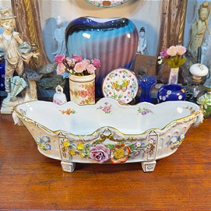 LOREIRA EM PORCELANA ALEMÃ VON SCHIERHOLZ