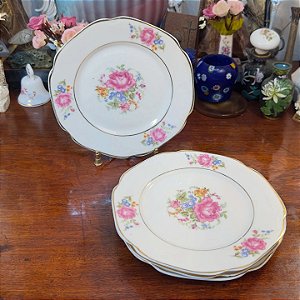 Pratos de Sobremesa Porcelana Mauá