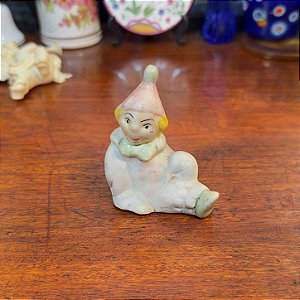 Bibelô Pierrot em Porcelana