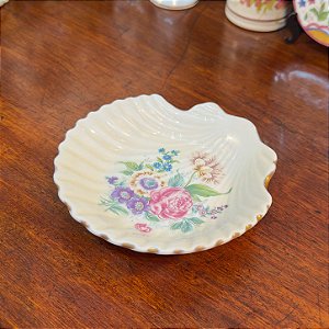 Despojador em Porcelana decoração floral.