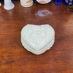 Porta-Joias Musical Coração em Porcelana