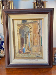 QUADRO EM ÓLEO SOBRE TELA ASSINADO R. GARCIA