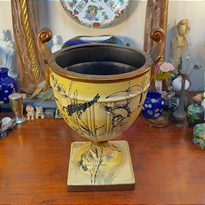 Vaso em cerâmica Pássaros.