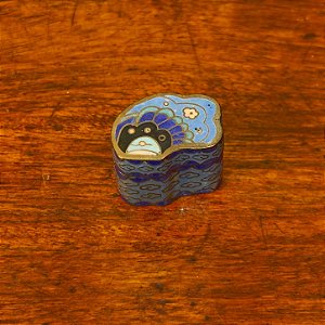Antiga Caixinha de Rapé Snuff Box Cloisonné Chinesa
